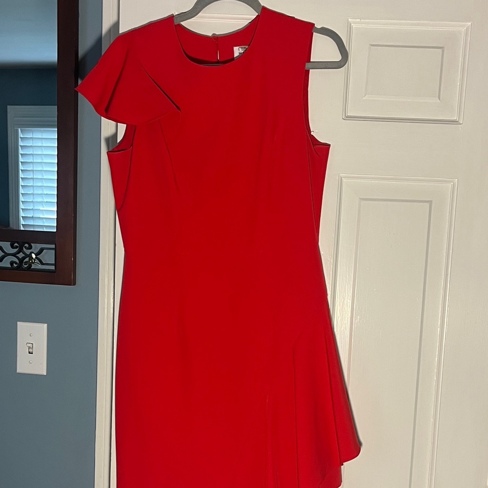Milly One Shoulder Red Dress